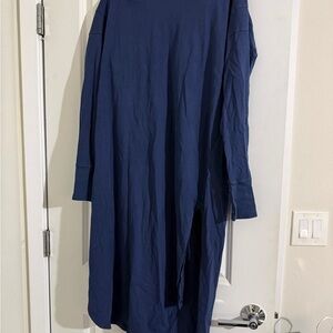 NWOT FP Movement by Free People Navy Long-Sleeve Midi Dress
